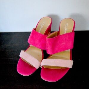 Size 8 CL BY LAUNDRY  Pink Wedge